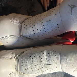 Jordan White and Red Sneakers